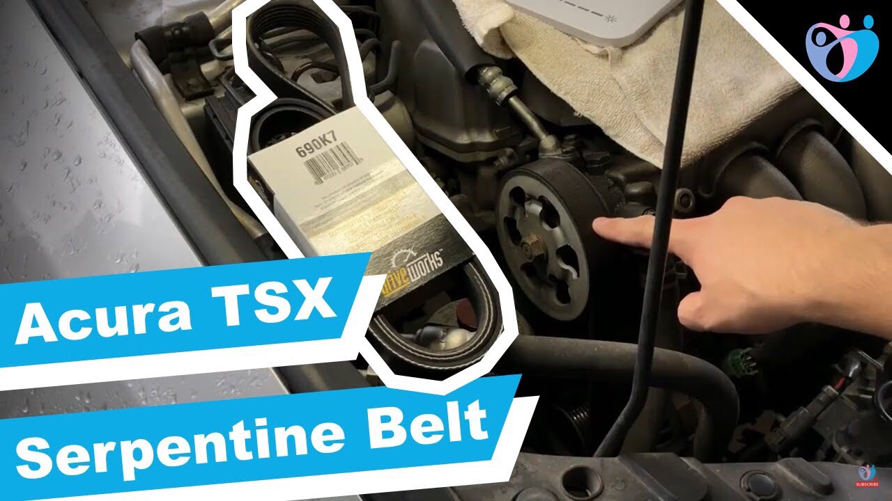 How to replace Serpentine Belt on Acura TSX 2005 Replacement Tutorial