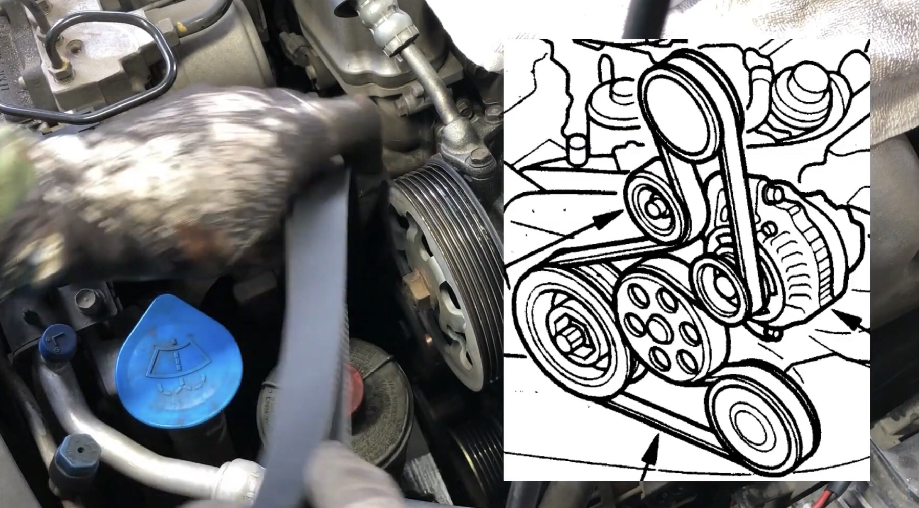 how to install serpentine belt on acura tsx