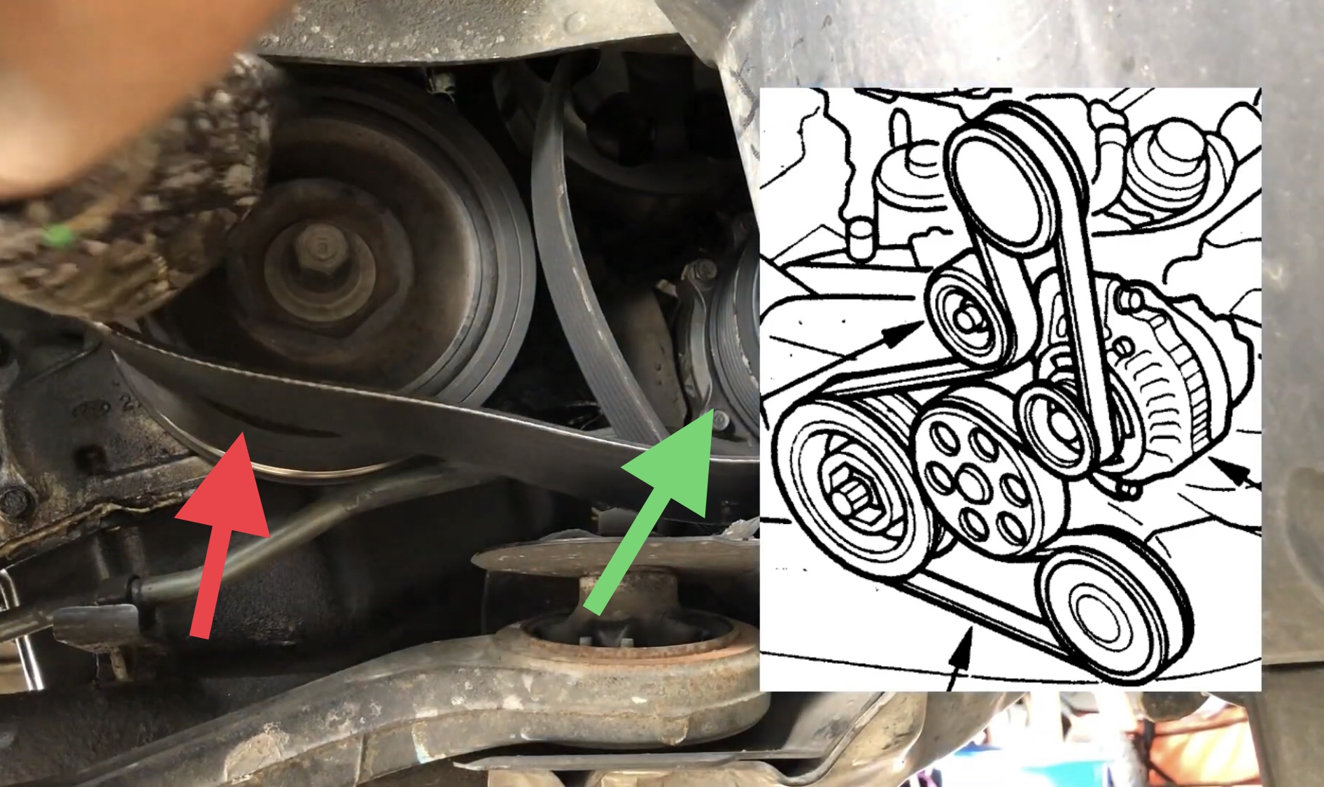 How to replace serpentine belt on 2005 acura tsx 