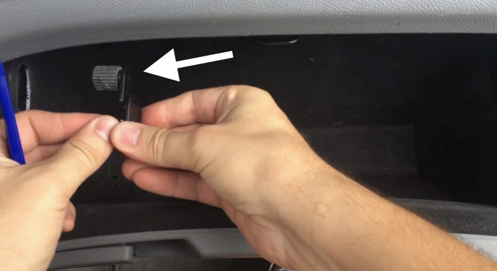 glove compartment box on acura tsx removal