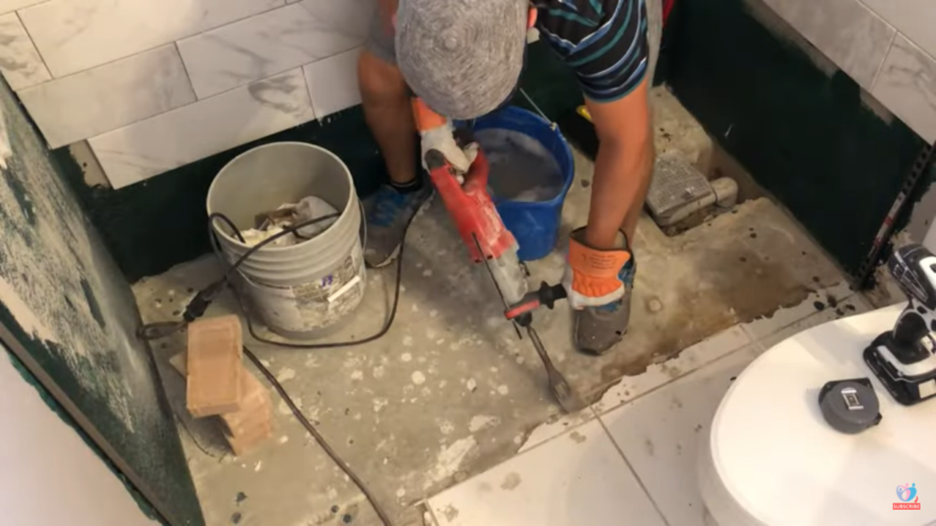 How To Remove Floor Tile In A Bathroom?