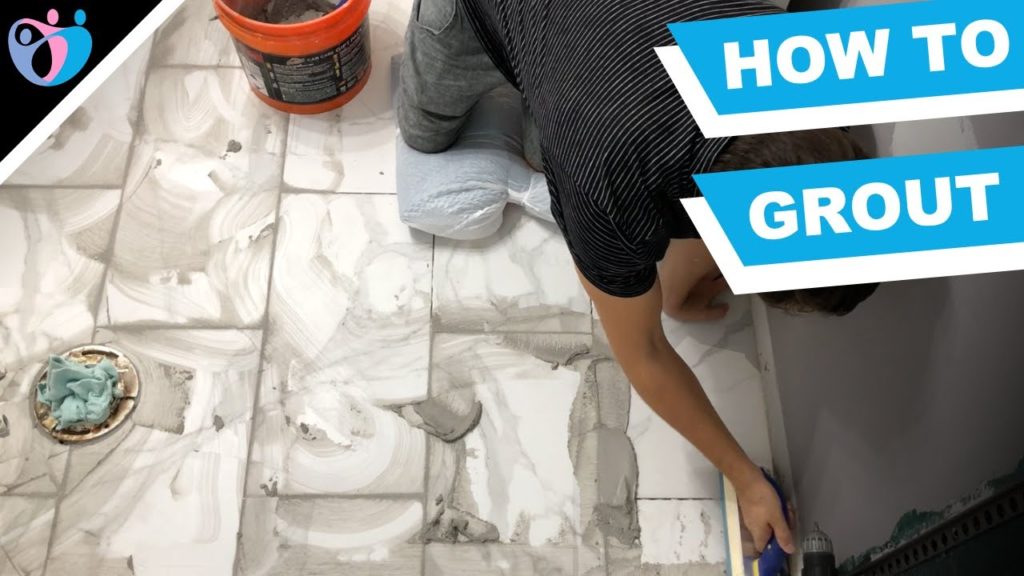 how to grout bathroom floor with sanded grout
