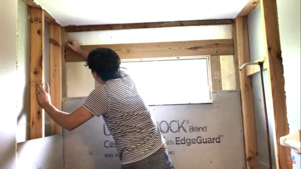 how to install cement board in a shower