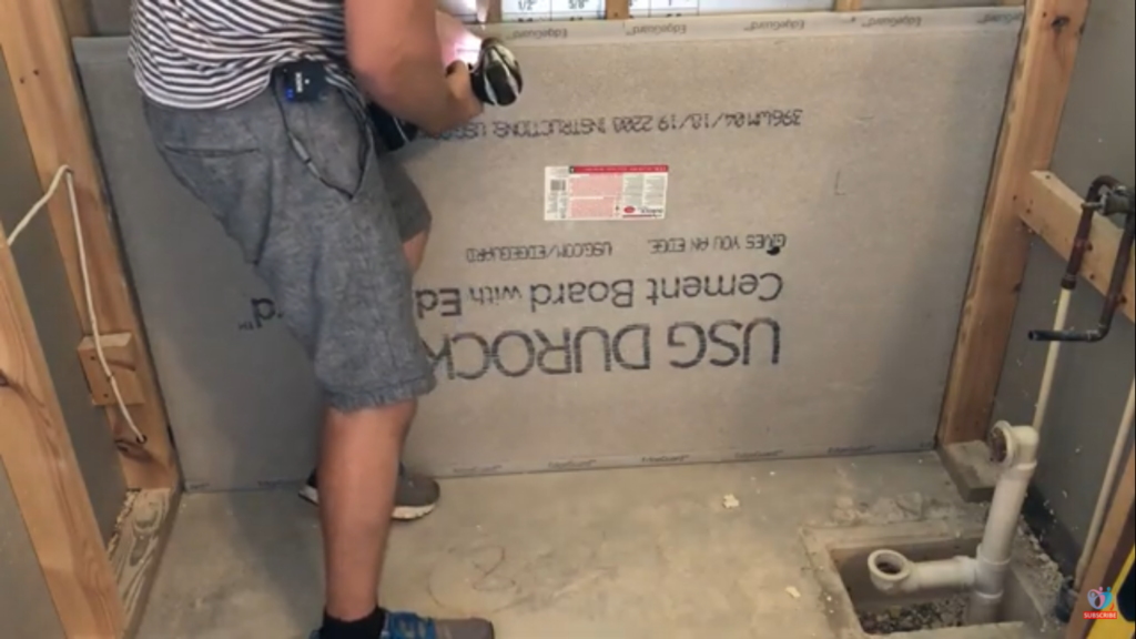 how to install durock board